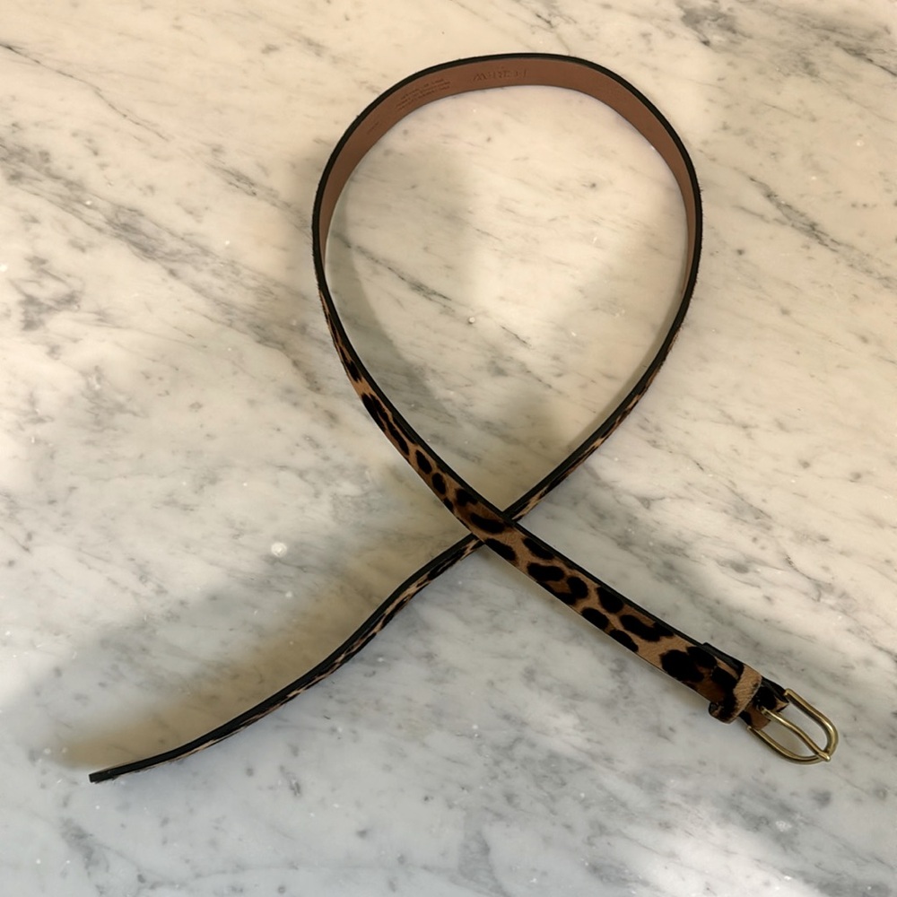 J Crew cheetah belt